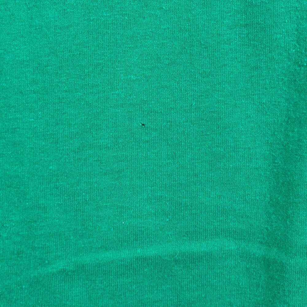 Hanes T-Shirt Mens M Green KΔ Applique Greek Letter Heavyweight 50/50 Crewneck - Picture 3 of 8